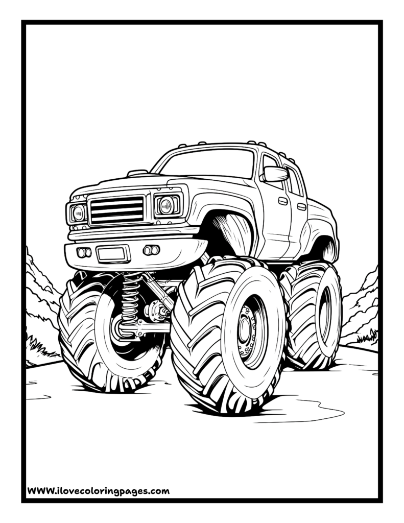 truck coloring page