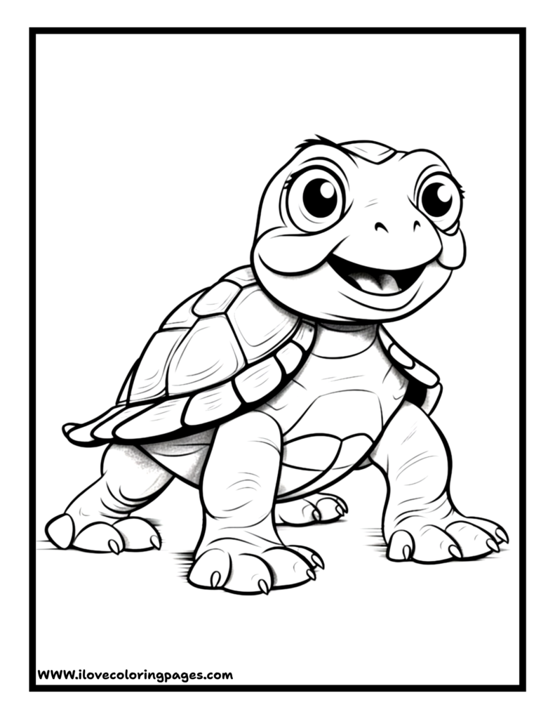 turtle coloring page