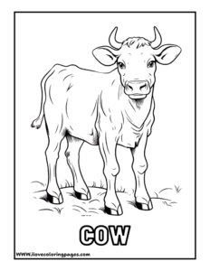 Cow Coloring Page