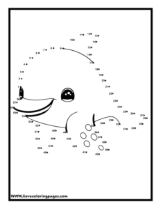 Dolphin Dot to Dot Printable