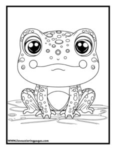 Frog Coloring Page Pdf