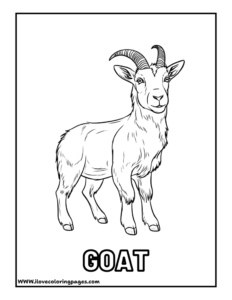 Goat Coloring Page