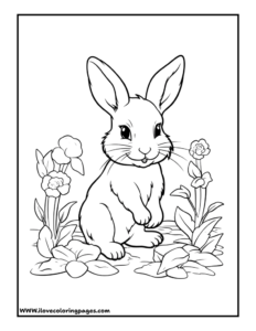 Rabbit Coloring Page