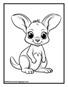 Kangaroo Coloring Page