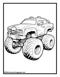 Monster Truck Coloring Pages for Kids
