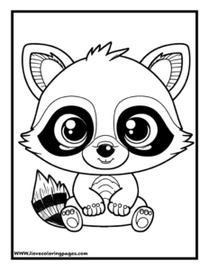 Raccoon Coloring Page