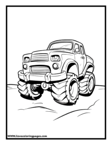 Truck Coloring Page for Kids